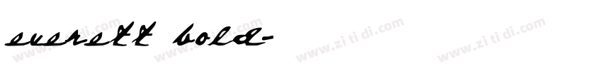 everett bold字体转换